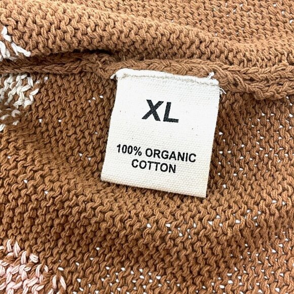 Story Mfg Party Vest Peace Trip Size XL Sleeveless Sweater V Neck Multicolor - Picture 7 of 8